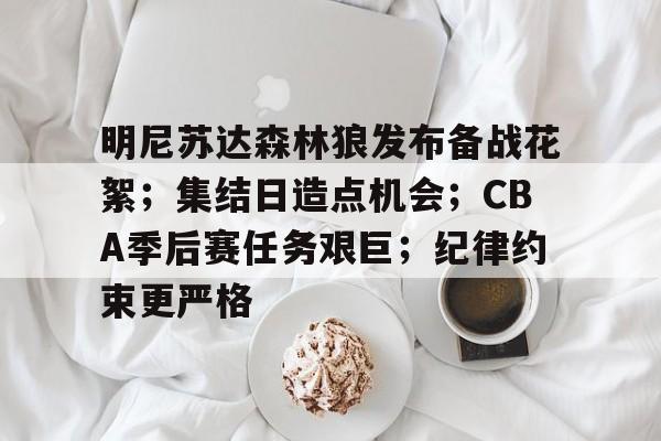 九游游戏平台-明尼苏达森林狼发布备战花絮；集结日造点机会；CBA季后赛任务艰巨；纪律约束更严格的简单介绍